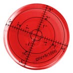 Ronde waterpas 66x11 mm rood, Verzenden, Nieuw