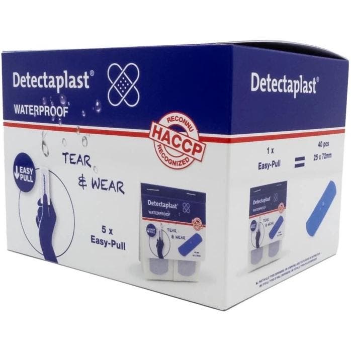 Pleisters | Kunststof | Blauw | Waterdicht | Detecteerbaar, Articles professionnels, Horeca | Équipement de cuisine, Envoi