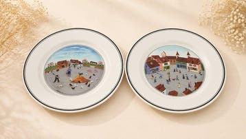 Villeroy & Boch - Paire de grandes assiettes décoratives «