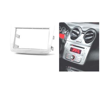 Facade Autoradio 2 Din Gris Pour Alfa Romeo Mito, Verzenden