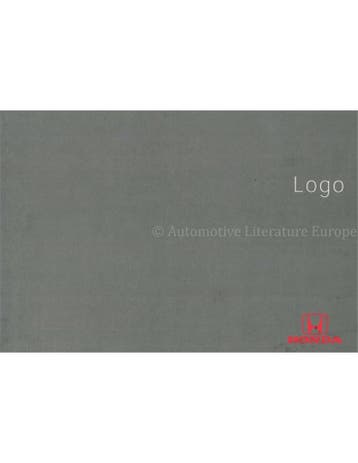 1998 HONDA LOGO INSTRUCTIEBOEKJE NEDERLANDS