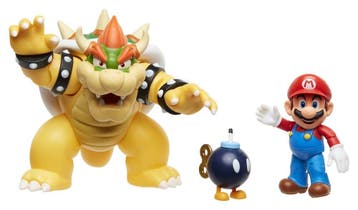 World of Nintendo Action Figure 3-Pack Mario vs. Bowser Lava, Ophalen of Verzenden
