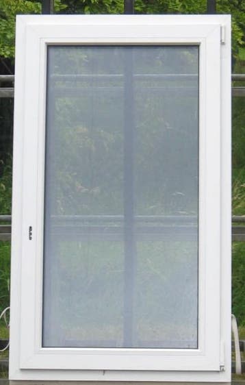 pvc raam , chassis , venster 85 x 143 wit 3  dubbel glas, Ophalen of Verzenden, Raamkozijn