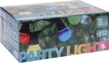 2dekans | Feestverlichting 10 gekleurde LED-lampen - 8, Ophalen of Verzenden, Nieuw