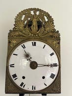 Comtoise klok - Antiek Messing, Emaille - 1800-1850 - Engel, Antiek en Kunst