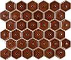 Wand Mozaïek Tegels Factory Hexagon Keramiek Lichtbruin -.., Nieuw, Ophalen of Verzenden, 20 tot 40 cm, 10 m² of meer