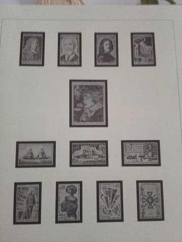 Frankrijk 1965/1983 - Partij lege postzegelalbums met etui, Postzegels en Munten, Gestempeld