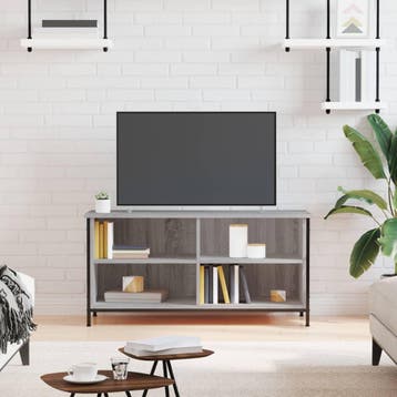 vidaXL Tv-meubel 100x40x50 cm bewerkt hout grijs sonoma, Verzenden