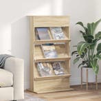 vidaXL Tijdschriftenrek Sonoma Eik 70 x 41 x 126 cm Bewerkt, Verzenden