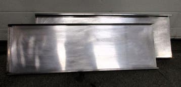 RVS Schap / Wandschap met opstand B90 x D30 x H3cm, Nieuw in verpakking