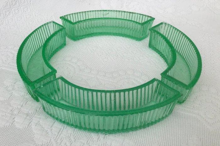 Tafelmiddenstuk - Uraniumglas, Antiquités & Art, Antiquités | Meubles | Tables