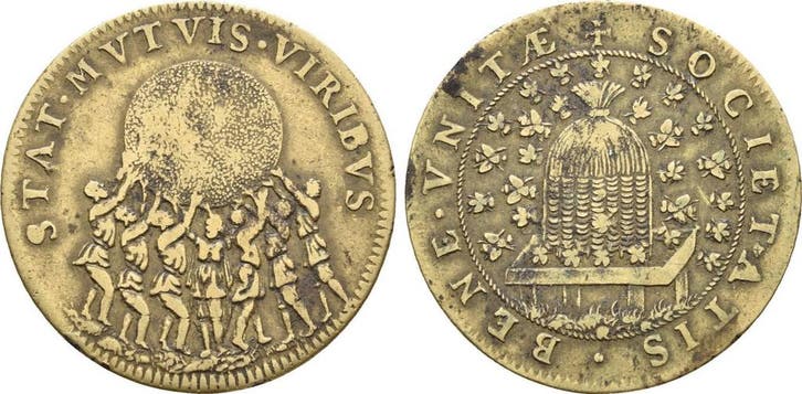 Messing Rechenpfennig o J unbestimmt, Timbres & Monnaies, Pièces & Médailles, Envoi