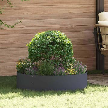 vidaXL Plantenring 5 st Antraciet 80 x 80 x 20 cm, Verzenden
