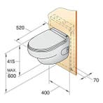 Bieden: Vetus HATO Hanging Electric Toilet 24V - HATO24C, Ophalen of Verzenden, Nieuw