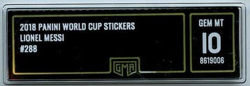 Panini 2018 - World Cup - GMA 10 - Gem Mint - GOAT - Lionel, Verzamelen, Nieuw