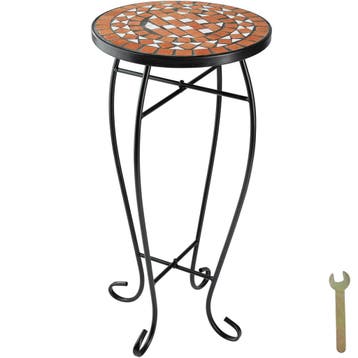 Balkontafel bloementafel met mozaïekpatroon 30x30x61,5cm, Tuin en Terras, Verzenden, Nieuw