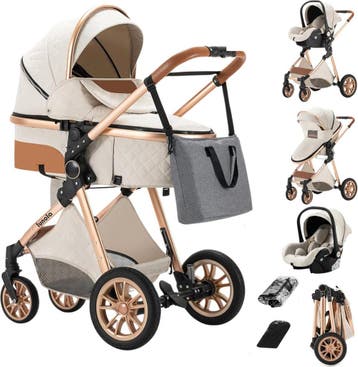Lunola Nova Kinderwagen 3-in-1 - incl. autostoel - 0-20kg -, Verzenden, Zo goed als nieuw