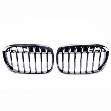 Glanzend Zwarte Nieren Grill set BMW X1 F48 B2078