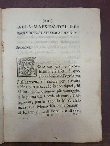 Ignazio Maria Mancini - Discorsi fatti alla Maestà de, Antiquités & Art
