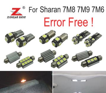 Kit 21 Ampoules Led Intérieur Pour Volkswagen Vw Sharan 7M8, Verzenden, Nieuw