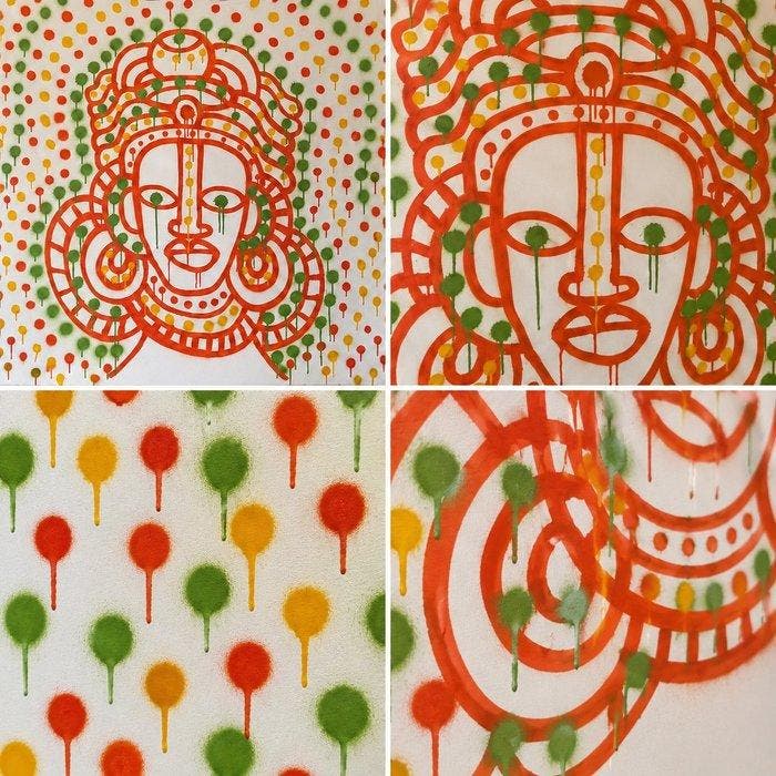Freda People (1988-1990) - Voodoo Collection XL, Antiek en Kunst, Kunst | Schilderijen | Modern