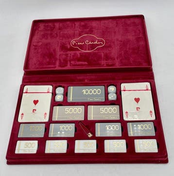 Pokerset - Pierre Cardin – Rare Vintage Luxury Poker/Casino, Nieuw