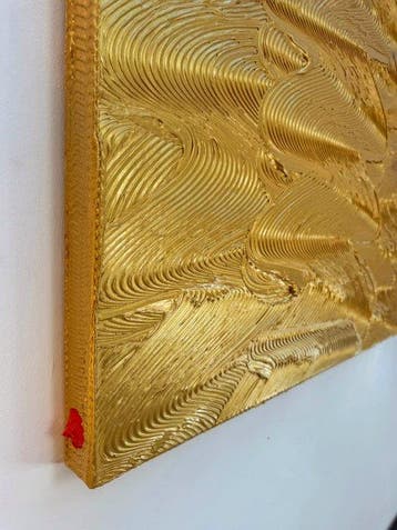 Sarah Schwarzl - Frequency GOLD ORNAMENT (Frame included)