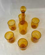 Drinkservies voor 6 (7) - Glas - dienst, Antiek en Kunst