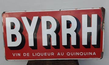 Foremail - BYRRH - Reclamebord - Emaille