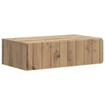 vidaXL Wandgemonteerde Zijtafel Artisanaal eiken 59 x 34,5 x, Verzenden, Nieuw