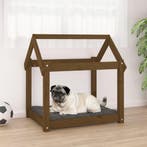 vidaXL Hondenmand 71x55x70 cm massief grenenhout honingbruin, Verzenden