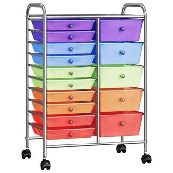 Opbergtrolley 15 lades | Retour Deal | 34% korting, Verzenden, Zo goed als nieuw