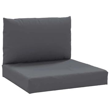 Lot 2 coussins palette anthracite - Seconde chance, Verzenden