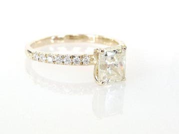 Verlovingsring - 14 karaat Geel goud - 1.18ct. tw. Diamant