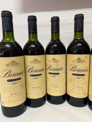 1987 (x4) & 1992 (x2) Bodegas Beronia - Rioja Reserva - 6, Collections