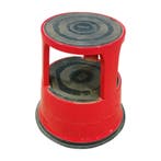 Desq roll-a-step opstapkruk hoogte 42 6 cm  rood metaal, Huis en Inrichting, Ophalen of Verzenden, Nieuw