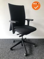 Haworth Comforto 55 - Met nieuwe zwarte stoffering - Zwart v, Werkplek, Ophalen of Verzenden, Gebruikt, Stoel