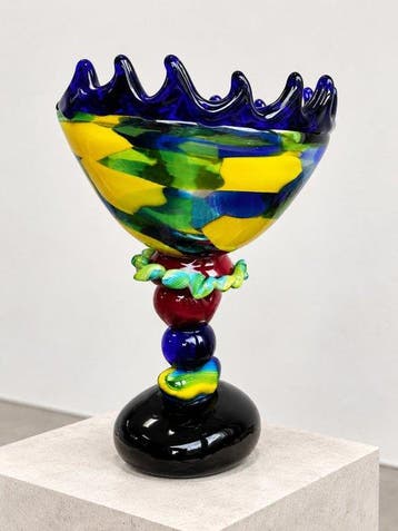 Vaas - “Triump” - kleurrijk - 42 cm hoog - Glas - XXL Glass