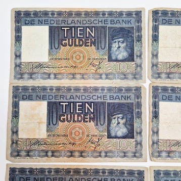 Pays-Bas. - 6 x 10 Gulden - 1938 t/m 1939 - PL36 (Sans prix