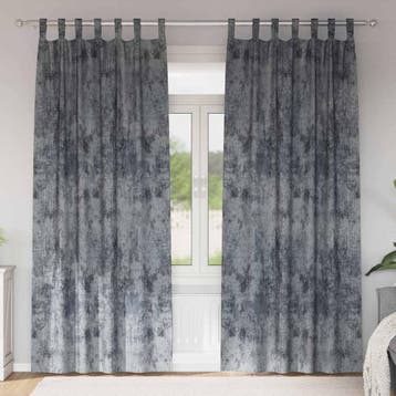 vidaXL Velvet Gordijnen 2 st Zilvergrijs 260 x 140 cm, Huis en Inrichting, Verzenden, Nieuw