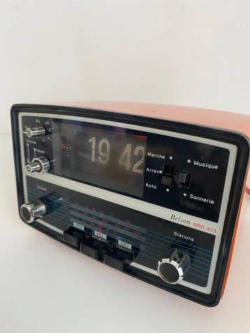 Horloge à bascule - Belson - Vintage Plastique - 1960-1970 -