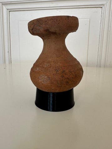 Galloromaans Terracotta Vaas - 10 cm - Gallo-Romaanse beker