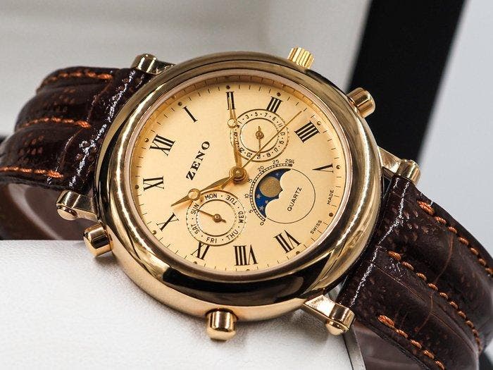 Zeno-Watch Basel - Sans prix de réserve - Vintage *, Handtassen en Accessoires, Horloges | Heren