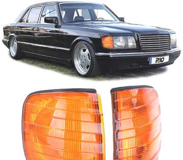 Clignotants Avant Pour Mercedes Classe S W126 79-91 Orange, Verzenden