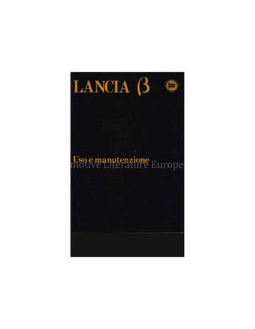 1980 LANCIA BETA INSTRUCTIEBOEKJES ITALIAANS