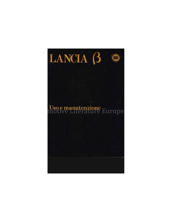 1980 LANCIA BETA INSTRUCTIEBOEKJES ITALIAANS, Autos : Divers, Modes d'emploi & Notices d'utilisation