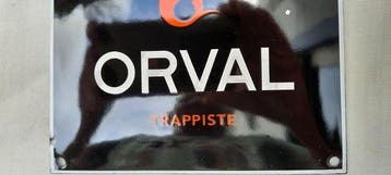 Enseigne en émail - Orval Trappiste - Plaque de porte