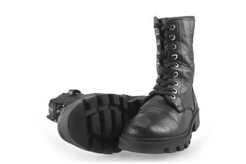 Sub55 Veterboots Meisjes in maat 34 Zwart, Verzenden, Jongen of Meisje, Schoenen, Nieuw