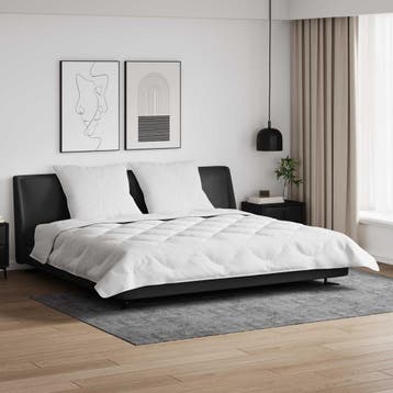 vidaXL Dekbed met Kussens met kussen 3 st Wit Microfiber en, Verzenden, Nieuw