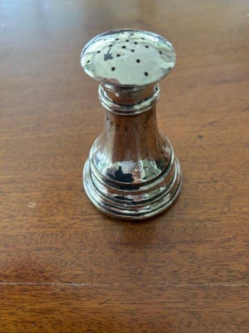 Moule - pièce déchecs : la tour - Argent 925 - Salière, Antiquités & Art